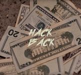 A pile of 20 dollar bills on a counter with the title of the show above it "Hack Back".